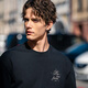 
Mr. Bu Bu’s thin base sweatshirt for men’s retro printed round neck pullover new long-sleeved top KT15686 Clearance Graphite Black 2XL (185)