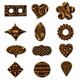 Food chocolate transfer paper DIY baking printing cake decoration plug-in edge mold biscuit transfer paper Yellow 1002