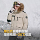 波司登（BOSIDENG）【反季】冬季极寒羽绒服鹅绒于适同款男女情侣款短款大毛领外套 【趋势爆款】燕麦色7185 1 M 165/88A 体重约120-140斤
