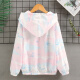 Ropa para niños de la marca Disney Ropa de protección para el sol para niños para niñas chaquetas de verano para niñas ropa de verano de moda ropa de piel con capucha mediana y niños grandes f9930 rosa 150