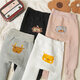 Feather duck baby plus velvet thickened big butt PP pantyhose winter baby children 1-2 years old 3 cartoon warm leggings gray 1 piece one size m/80-90cm