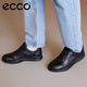 爱步（ECCO）七夕礼物商务皮鞋 男士休闲皮鞋男鞋牛皮鞋子正装鞋 雅仕207124 黑色20712401001 41