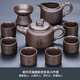 Yanhuang Zisha Tea Set Home 2025 New Light Luxury Kung Fu Teacup Teapot Office Teapot Cover Bowl Zisha Baifu Pixiu Pot 9 Pieces