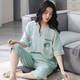 Mobeihai pajamas for women in summer 2025 new short-sleeved cropped pants set Korean cartoon students can wear home clothes outside. Short-sleeved cropped pants 679 M Recommended 80-90 Jin [Jin equals 0.5 kg]
