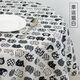 Jiazhilu cotton and linen tablecloth internet celebrity modern small fresh ins simple student desk dining table dormitory coffee table rectangular tablecloth banana leaf 90*90cm (suitable for small square tables)