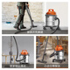 Yili household commercial vehicle-mounted vacuum cleaner land reclamation cleaning dry and wet dual-use suction and blowing integrated industrial high-power high-suction water absorption dust removal bucket type 6341-10L metal bucket
