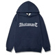 Qiao Shitongs neuer amerikanisch bedruckter Kapuzen-Sweatshirt für Frauen losen lässige, vielseitige Tops Trendy Ins plus Samt verdickte R12161 White-Plus Fleece M
