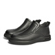 Senda Lederstiefel Herren Winter Neues Einkaufszentrum gleich einfaches flaches Flachboden Freizeitstiefel 41W41DD4 Schwarze Single 40