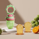 Hug Bear Bite Baby Silicone Fruit Bite Bag Baby Fruit and Vegetable Food Complementary Food Automatic Propeller Rice Green 1 Pack