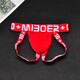 
Youhao men's underwear sexy double cushion elastic cotton low waist tight butt lifting fitness men's underwear empty hip underwear trendy men blue M