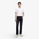 Jinba Men's Clothing 2025 Spring and Summer New Men's Round Neck Thin Business Casual Short Sleeve Texture White T-Sleeve BTCE1342 White S (165)