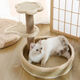 Naughty Cat Climbing Frame Cat Climbing Frame Cat Climbing Frames in One Sword and Cat Tree Wear-resistant Cat Climbing Board Jumping Toys Cat Products Cat Climbing Sage Pillar Wicker Gray Cat Climbing Frame