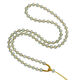 Fanshe Hetian jade necklace rope jade bead lanyard jade pendant jade pendant rope men and women jade jade chain handmade bead chain with rope 6mm round bead chain + yellow rope