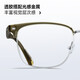 MOLSION Mosen glasses frame Xiao Zhan same eyebrow frame titanium glasses for men and women, degree of anti-blue light MJ6195 B15 silver bright black frame +0 yuan with 0-degree anti-blue light lens
