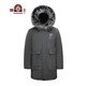 Beast King Park Superando hombres Haining Fur Coat Fox For Collar de piel Menora Rabbit Fur Inner Liner Inner Autumn and Winter Medium Longitud más terciopelo.