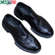 Les chaussures en cuir décontractées de la vache de vache de cartelo pour hommes pour hommes véritables semelles doux et la semelle douce porte formelle chaussures masculines de chaussures à tendance britannique à la tendance noire 40