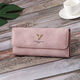 KuQIDAISHU Long Wallet Women's Frosted Cover Wallet Soft Wallet 2025 New Fashion Retro Large Capacity Hand Holding Bag Red