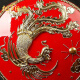 Yigudeda neoclassical Chinese style dragon and phoenix present auspiciousness as a wedding gift for the newlyweds and besties gold foil lacquer thread carving wedding gift ornaments dragon and phoenix present auspiciousness