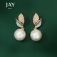 Jay imitation pearl earrings, women's earrings, high-end fashion accessories, birthday gifts for girlfriends and besties