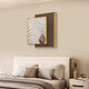 Yichao Bedroom Decorative Painting Modern Simple Bedside Hanging Painting Master Bedroom Background Wall Restaurant Mural Living Room Sofa Wall No Punching 01 Style 60*80+50*70 Crystal Porcelain Painting Abstract Art Suitable for 1.5-1.8 Meter Bed Aluminum Alloy/Crystal Porcelain Painting Smooth Surface + Easy to Care