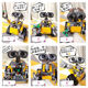 Yuxing Model King Children's Assembly Toy Programmation Robot Blocs Buildings Buildings Electric Remote Control Racing Modèle 8-14 ans Boy Birthday Gift Walli Robot [Modèle statique] 687 particules compatibles avec les blocs de construction LEGO
