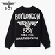 BOY LONDON spring unisex long-sleeved graffiti printed loose and cool round neck pullover sweatshirt N03042 black XS