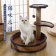 Naughty Cat Climbing Frame Cat Climbing Frame Cat Climbing Frames in One Sword and Cat Tree Wear-resistant Cat Climbing Board Jumping Toys Cat Products Cat Climbing Sage Pillar Wicker Gray Cat Climbing Frame