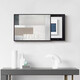 
Huaixue Wasabi wind meter box decoration painting cover distribution box minimalist black white and gray hole-free power switch art hanging painting JD12107 55*45cm (block 45*35) lift the cover black frame