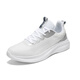 Foot Lijian men's shoes spring and autumn breathable thin mesh running shoes hollow men's sports shoes travel shoes women's shoes same style summer single net breathable ZH6636 white gray orange 35
