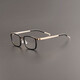 
Linde same 9711 pure titanium ultralight glasses for men's business fashion and casual can be equipped with anti-blue light and anti-fog myopia glasses, deep leopard print color, frame, 1.74 anti-blue light lens