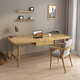 Youpin Elements (YPYS) Solid Wood Computer Desk Desktop Double Desk Home Bedroom Writing Study Desk Study Living Room Office Long Table Undrawn Desk 120*60*75 Desktop Thickness 5cm