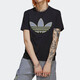 Adidas Clover Women's Summer Short-Sleeve T-Shirt Sportswear Fashion Comfortable Breathable Casual Round Neck Half-Sleeve Shirt HB9435 Black XS -32