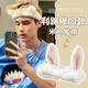 Hongyun Face Washing Hairband Men Apply Facial Mask Washing Makeup Skin Care Simple Daily Headscarf Anti-Slip Hair Band Headband Cover Gray Elk Hair Band F053