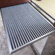 Zunxun outdoor non-slip floor mat stainless steel aluminum alloy dustproof household high-end entry door carpet door entry door mat door light gray 1200MM 600MM