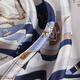 Shanghai Story (STORY Of SHANGHAI) Silk Scarf Female Spring Mulberry Silk Scarf Big Square Scarf Mom's Birthday Gift Pirate Ship Blue
