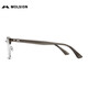 MOLSION陌森眼镜框架肖战同款眉架钛眼镜男女配度数防蓝光MJ6195 B12 银色|透茶灰 镜框+0元配0度防蓝光镜片