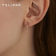 Xie Ruilin (TSL) 18K gold earrings fashion honeycomb color gold rose gold earrings earrings for women BD438 pricing category