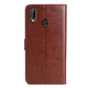 Ju Xiaozhi eignet sich für Huawei Nova3e Mobile Handy Case Flip Leder Hülle Ane-Al00 Wallet Card Case voll ausgestattete Anti-Fall-Weiche Innenschalen-Magnetschnalle-Schutzschutzabdeckung für Männer und Frauen Nova3e [Raw Blue]