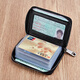 ELLEN FANTASIA genuine leather card bag 2024 new large capacity men's multi-card anti-demagnetization driver's license leather case high-end certificate card bag brown mirror window style [top layer cowhide]