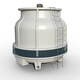 ODU FRP cold water tower small 10-ton industrial cooling tower round (100T medium temperature cooling tower with ladder) below 60 degrees