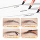 FOMIX Natural Wild Soft Mist Hard Core Chopper Eyebrow Pencil Anti-sweat-proof Eyebrow Pen for Makeup Artists Gray Brown