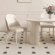 Pashaman Dining Table Rock-pan island dining table integrated Nordic cream style small apartment retractable multi-function household 1052Y 1.75-2.2 meters telescopic dining table + 4 dining chairs (1047) Designer's new model