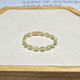 Moyun natural crystal peridot white moonlight olive green woven ring forest style small fresh retro pure beauty thin circle stacked peridot finger circumference 50mm