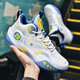 Phantom 3 basketball shoes for boys’ shoes for children and teenagers’ sports shoes for students’ leather surface non-slip Kobe junior high school students’ sneakers 866 white and blue mesh - air cushion model 36 sizes Follow to send basketball socks + fluorescent bracelets