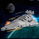 LEGO Starship Empire Star Destructor Modelo de Star Wars Building Block Toys Alta dificultad Puzzle Order Star Destroyer-1416 Partículas