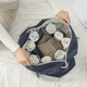 Potravel.Design Klappstierbeutel große Kapazität Männer und Frauen handgehaltene Umhängetasche Kurzstrecken-Business-Reise Duffle Bag Wälz Beutel Trolley Hülle Navy Blau