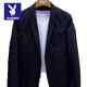 Playboy Thin 2024 New Casual Versatile Trendy Brand Suit Jacket Men's Slim Small Suit Fashion Style Suit Jacket Trend 4105# Khaki XL 130-150Jin [Jin equals 0.5 kg]
