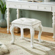 You Fuyin American Dressing Stool European Solid Wood Dressing Stool Bedroom Home Manicure Stool French Light Luxury Princess Stool Dressing Stool Light Blue Plane No Color