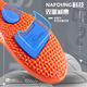 IQGD2 Double-Pack Sport Innensohle Herren weicher elastischer schockabsorbierender Militärtraining für lange Zeit Bogen Unterstützung 6889 2 Doppelpack Blau 41-42
