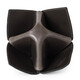Sharphan (Savinelli) Italienischer Sharphan-Pfeifenhalter aus Südost, Nordwestorigami M674 Viertüriger Lederpfeifhalter Herrengeschenk Silber Grey-Hole